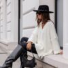 COCOMORE Sweter Oversize Boucle Ecru NEW - obrazek 5