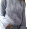 YARN Premium Sweter SUPER KID MOHER Błękitny Nowość