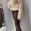 YARN Premium Sweter SUPER KID MOHER Beżowy Nowość - obrazek 6