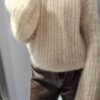 YARN Premium Sweter SUPER KID MOHER Beżowy Nowość - obrazek 7
