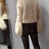 YARN Premium Sweter SUPER KID MOHER Beżowy Nowość - obrazek 8