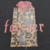 COCOMORE T- shirt Bluzka Czarny z Nadrukiem FOREVER Róża+ Panterka 40/L NEW - obrazek 8