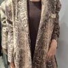 COCOMORE Marynarka Oversize Animal Beżowy + Brązowy NEW - obrazek 3