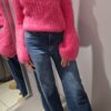 YARN Premium Sweter SUPER KID MOHER Amarantowy Nowość - obrazek 9