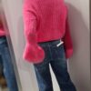 YARN Premium Sweter SUPER KID MOHER Amarantowy Nowość - obrazek 5