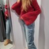 YARN Premium Sweter SUPER KID MOHER Bordowy Nowość - obrazek 7