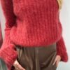 YARN Premium Sweter SUPER KID MOHER Bordowy Nowość - obrazek 10