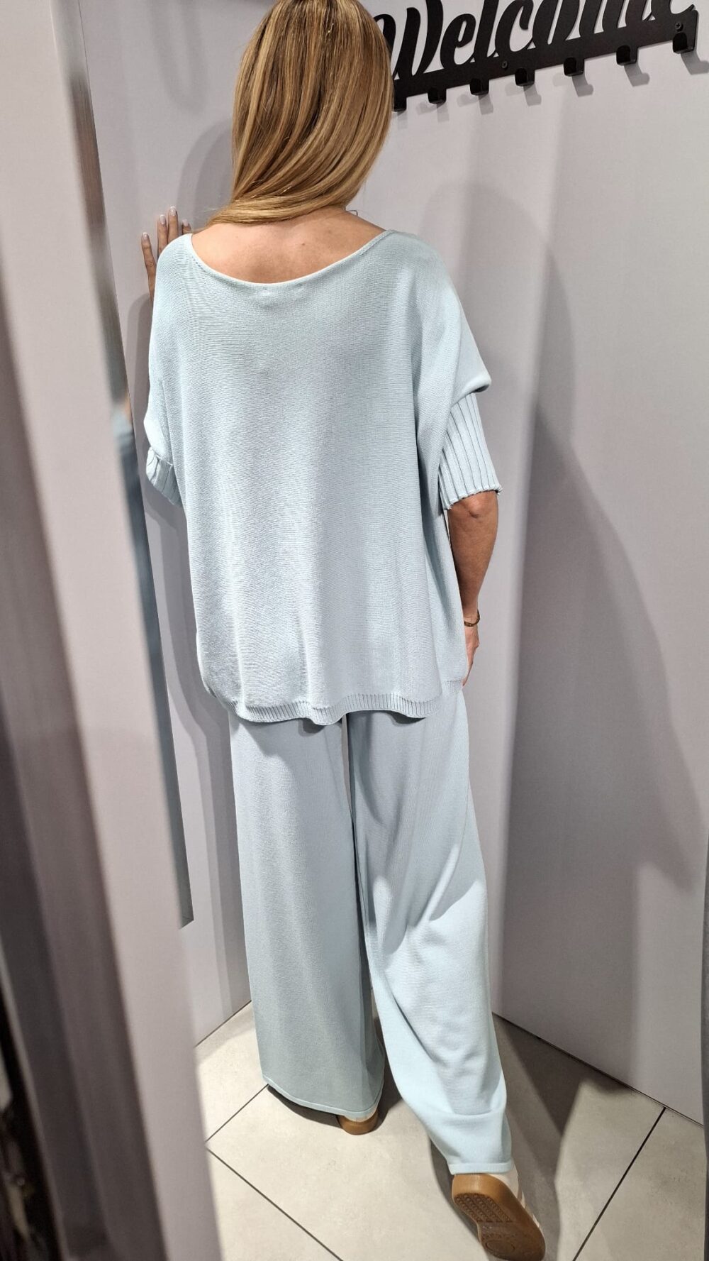 COCOMORE Sweter Bluzka Oversize Błękitny NEW - obrazek 6