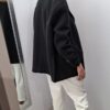 COCOMORE Marynarka Kurtka Oversize Nubuk Czarna NEW - obrazek 7