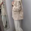 COCOMORE Marynarka Kurtka Oversize Waniliowa Nubuk NEW - obrazek 7