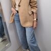 COCOMORE Marynarka Kurtka Oversize Nubuk Karmelowa NEW - obrazek 4