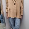 COCOMORE Marynarka Kurtka Oversize Nubuk Karmelowa NEW - obrazek 5